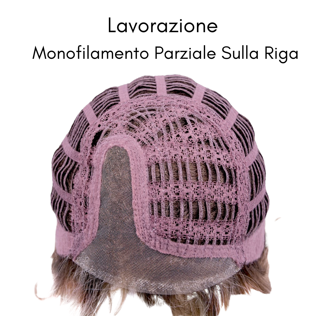 PARRUCCA GIRL LARGE MONO PART CAPELLI MEDI MOSSI